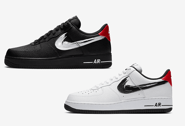 特色笔刷Swoosh!这两双AF1有点看头!