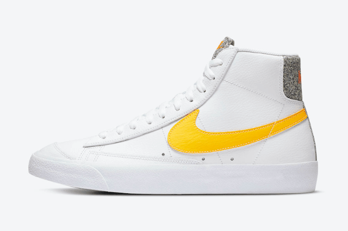 百搭小白鞋!全新Nike Blazer Mid ’77即将登场! 货号:DA4677-100