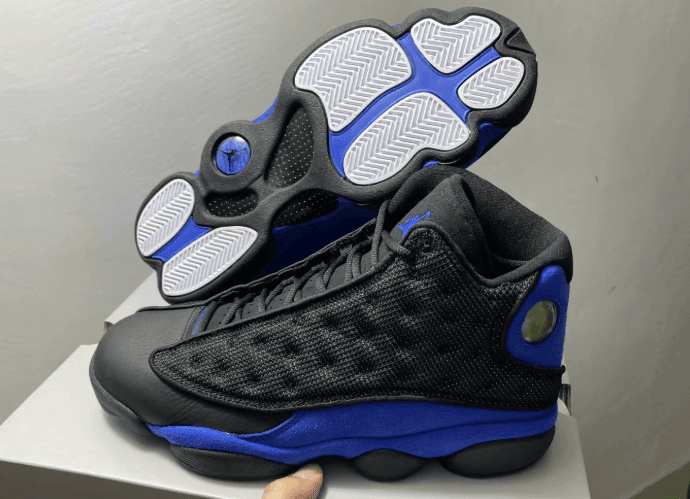撞脸昆汀·理查德森 PE战靴!全新AJ13“Hyper Royal”实物图首度曝光! 货号:414571-040