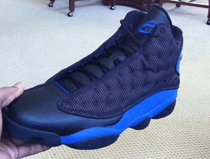 撞脸昆汀·理查德森 PE战靴!全新AJ13“Hyper Royal”实物图首度曝光! 货号:414571-040