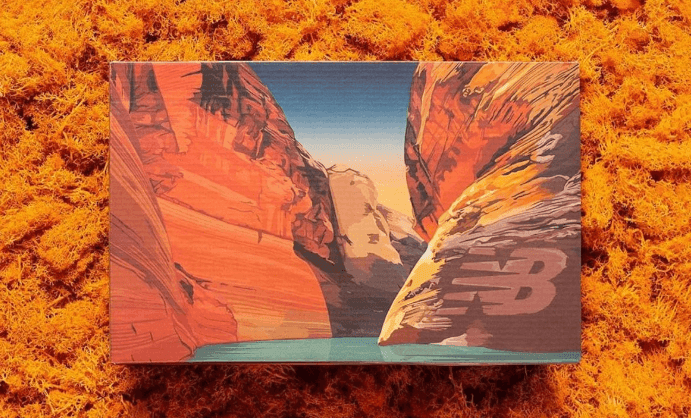 东非大裂谷印花鞋盒!范思哲运动鞋设计总监和新百伦的这款联名你怎么看?