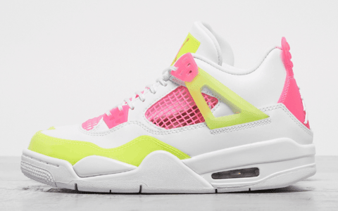 清新糖果色调!全新AJ4今年8月登场! 货号:CV7808-100