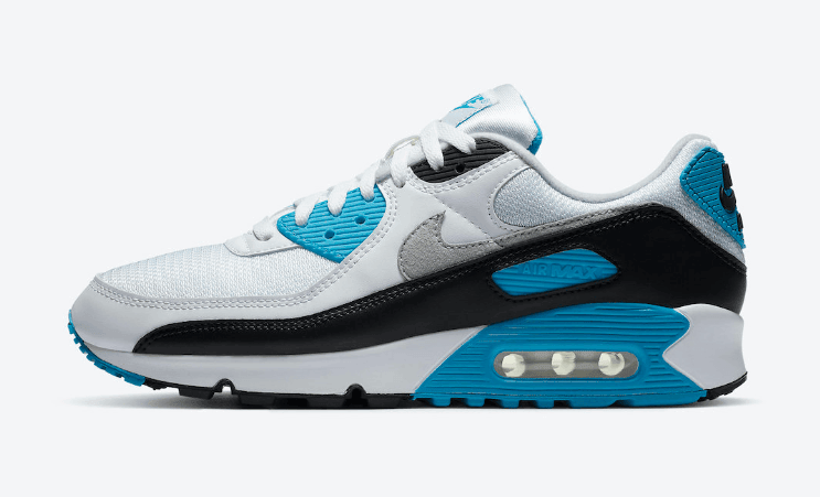 经典元年配色回归!全新Nike Air Max 90 OG“ Laser Blue”今夏登场! 货号:CJ6779-100