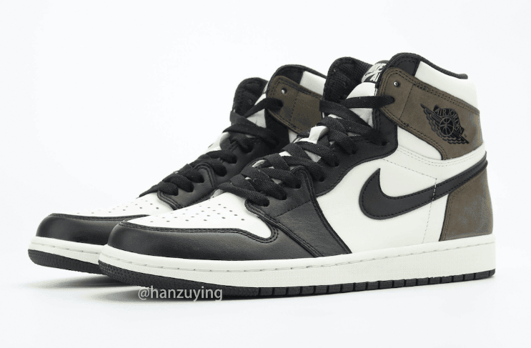 小倒钩AJ1最新实物图释出!暗藏黑脚趾! 货号:555088-105