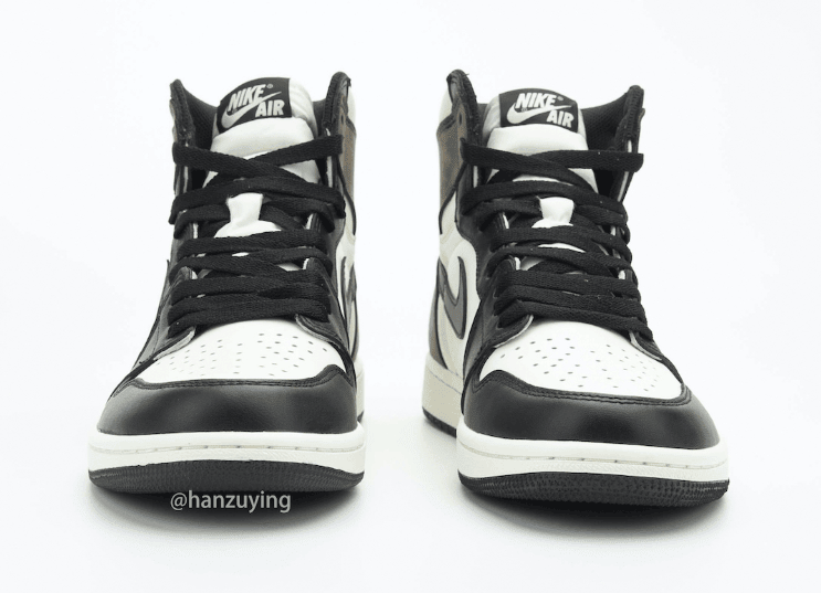 小倒钩AJ1最新实物图释出!暗藏黑脚趾! 货号:555088-105