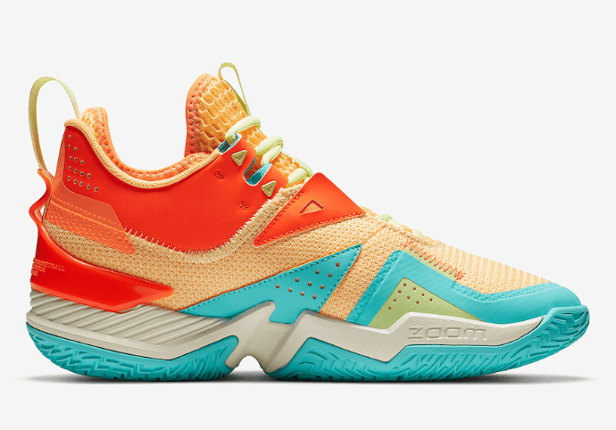 威少支线战靴迎来全新配色!满满夏日风情! 货号:CJ0780-800