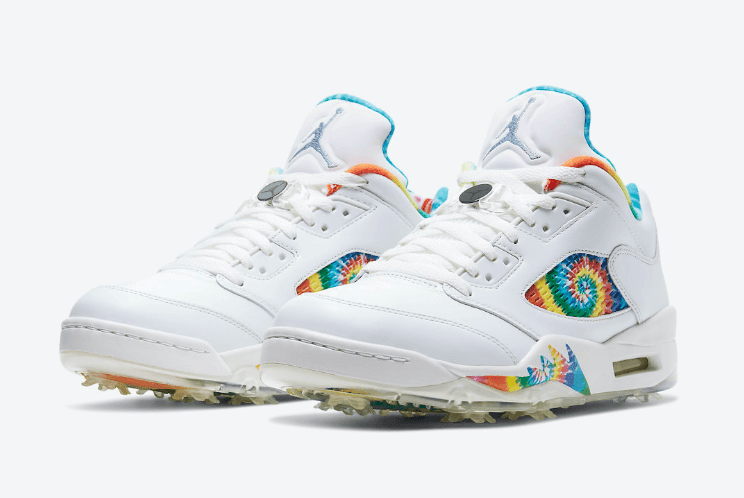 亮眼扎染装扮!全新 AJ5 Low Golf即将登场! 货号:CW4205-100