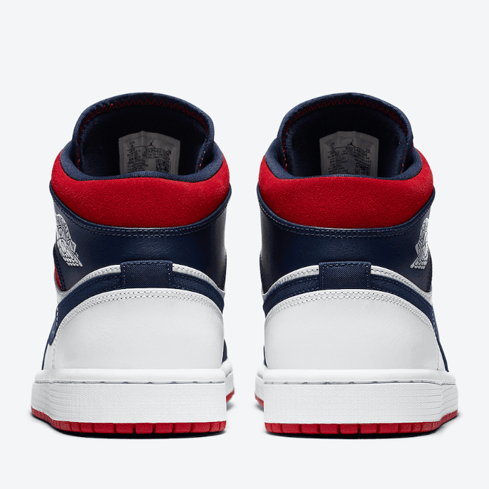 庆祝美国国庆节!全新Air Jordan 1 Mid首度曝光! 货号:852542-104