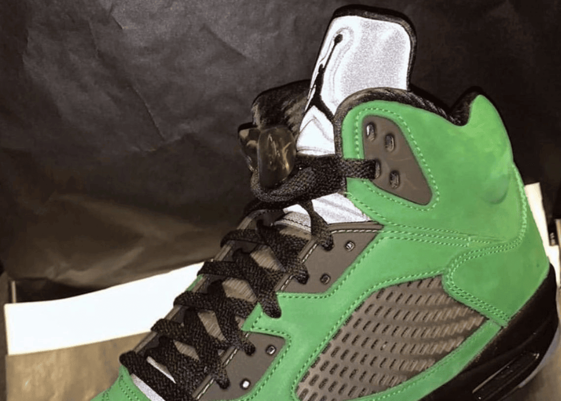 俄勒冈AJ5最新实物细节图曝光!3M反光鞋舌超抢眼! 货号:CK6631-307