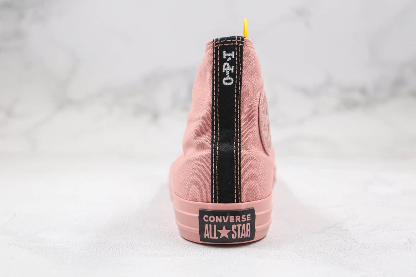 匡威Converse x opi chuck taylor all stat公司级版本高帮指甲油OPI联名款豆沙粉色硫化帆布鞋原厂硫化大底 货号:165729C