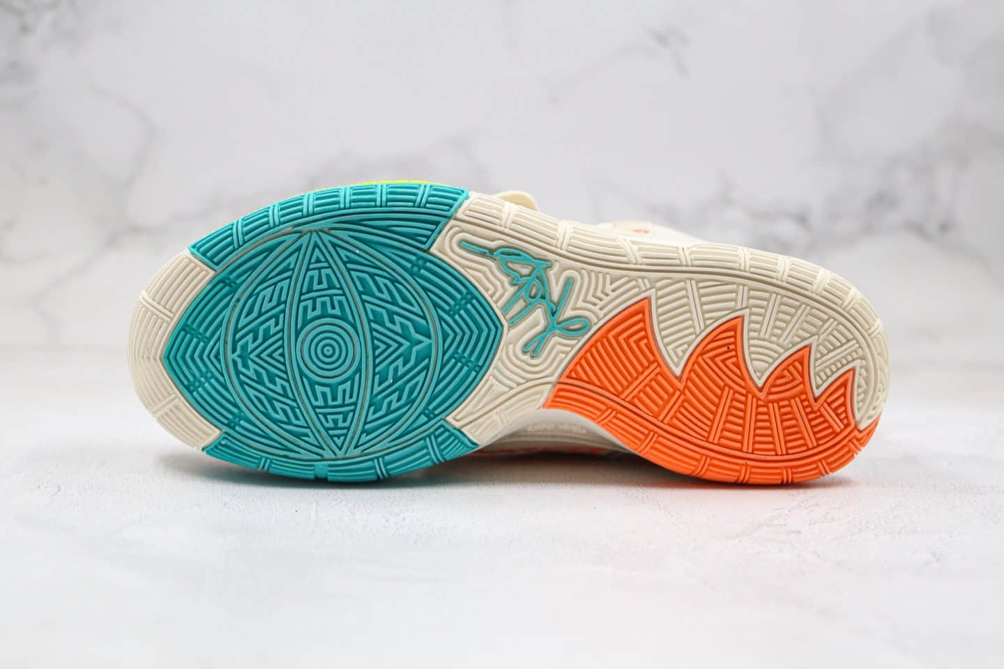 耐克Nike Kyrie 6 N7纯原版本欧文6代米白色涂鸦N7实战篮球鞋内置气垫原档案数据开发 货号:CD5031-101