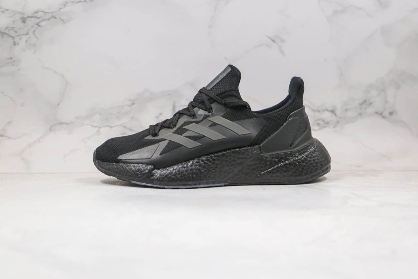 阿迪达斯Adidas Boost X9000L4纯原版本爆米花跑鞋X9000L4黑色原楦头纸板打造 货号:FW8386