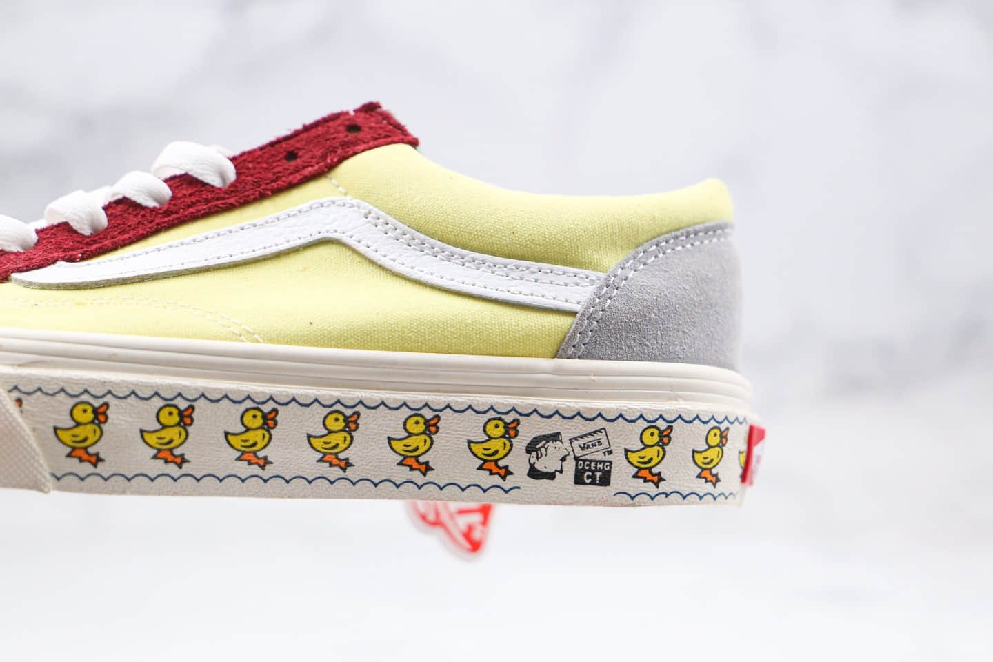 万斯VANS STYLE 36公司级版本低帮小头权志龙同款小黄鸭黄红绿灰色帆布鞋原盒原标 货号:VN0A3DZ3WNY