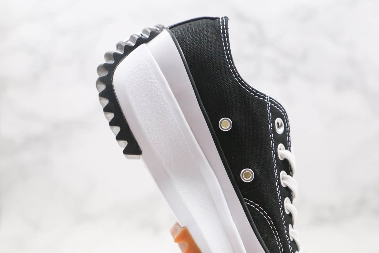 匡威CONVERSE Run Star Hike low公司级版本低帮厚底锯齿松糕鞋黑白色原盒配件齐全 货号:168816C