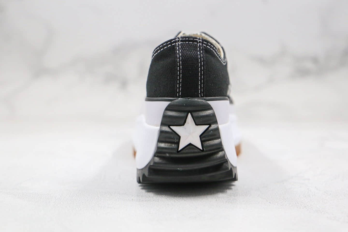 匡威CONVERSE Run Star Hike low公司级版本低帮厚底锯齿松糕鞋黑白色原盒配件齐全 货号:168816C