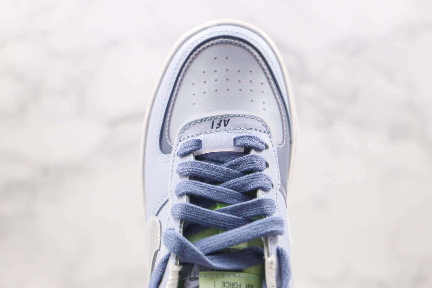 耐克Nike Air Force 1 Shadow SE World Indigo纯原版本低帮空军一号马卡龙蓝紫色射频板鞋原楦头纸板打造 货号:CK6561-001