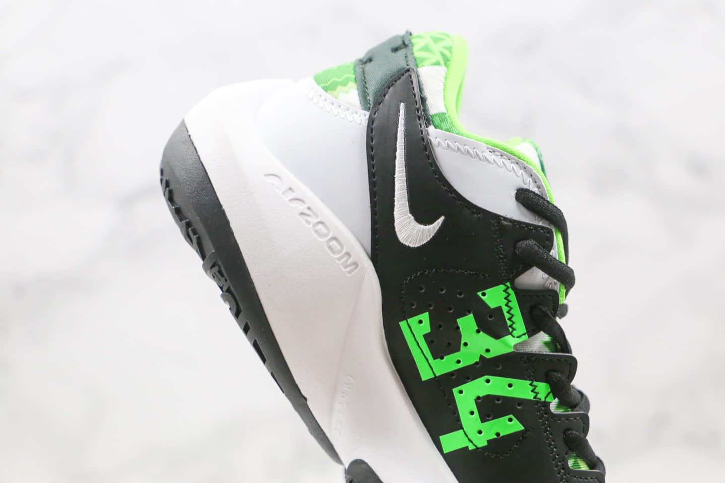 耐克Nike Zoom Freak 2纯原版本字母哥二代篮球鞋黑绿色支持实战原盒原标 货号:DA0907-002