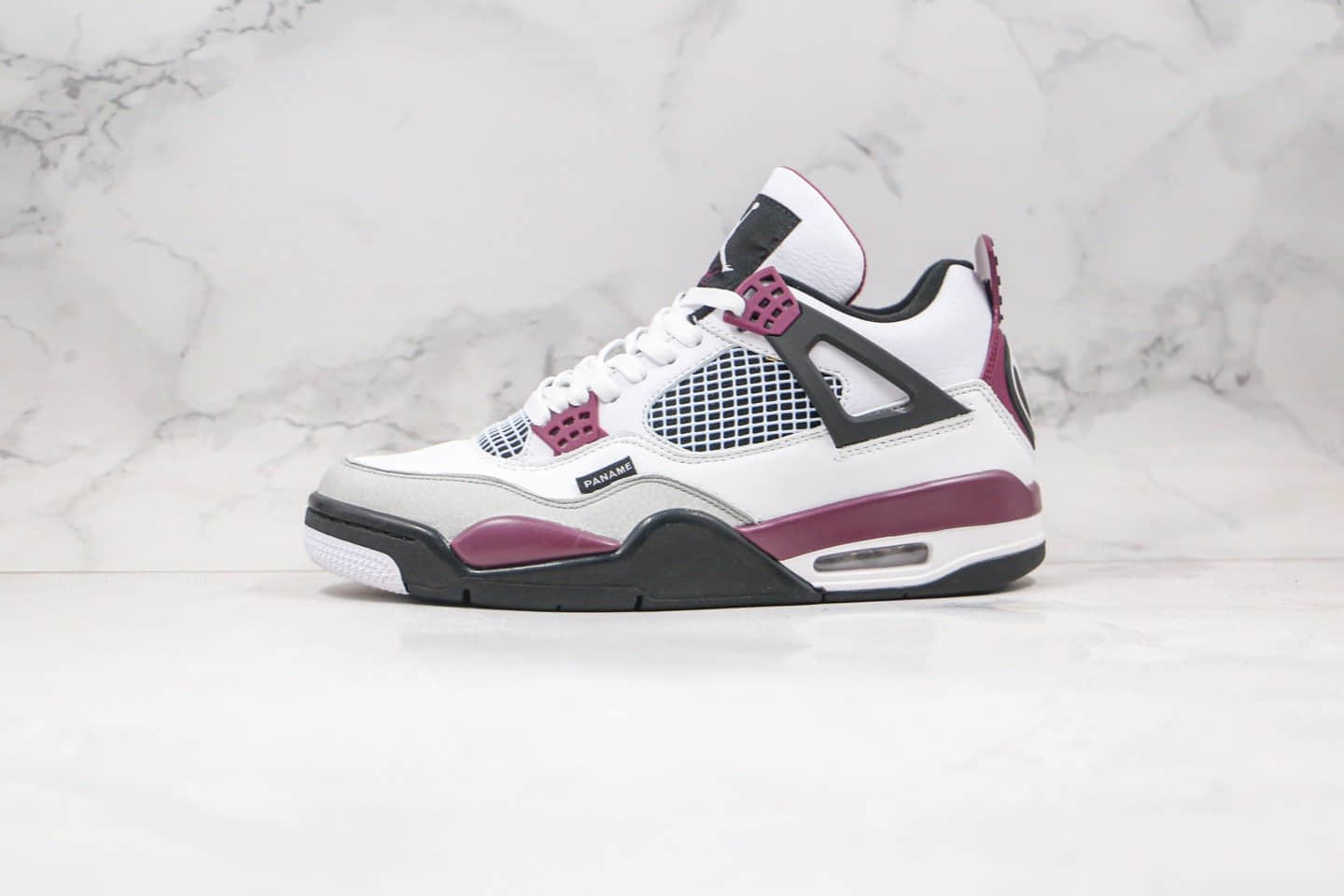 乔丹Air Jordan 4 x PSG巴黎圣日尔曼联名款纯原版本AJ4大巴黎白紫红色原盒原标 货号:CZ5624-100