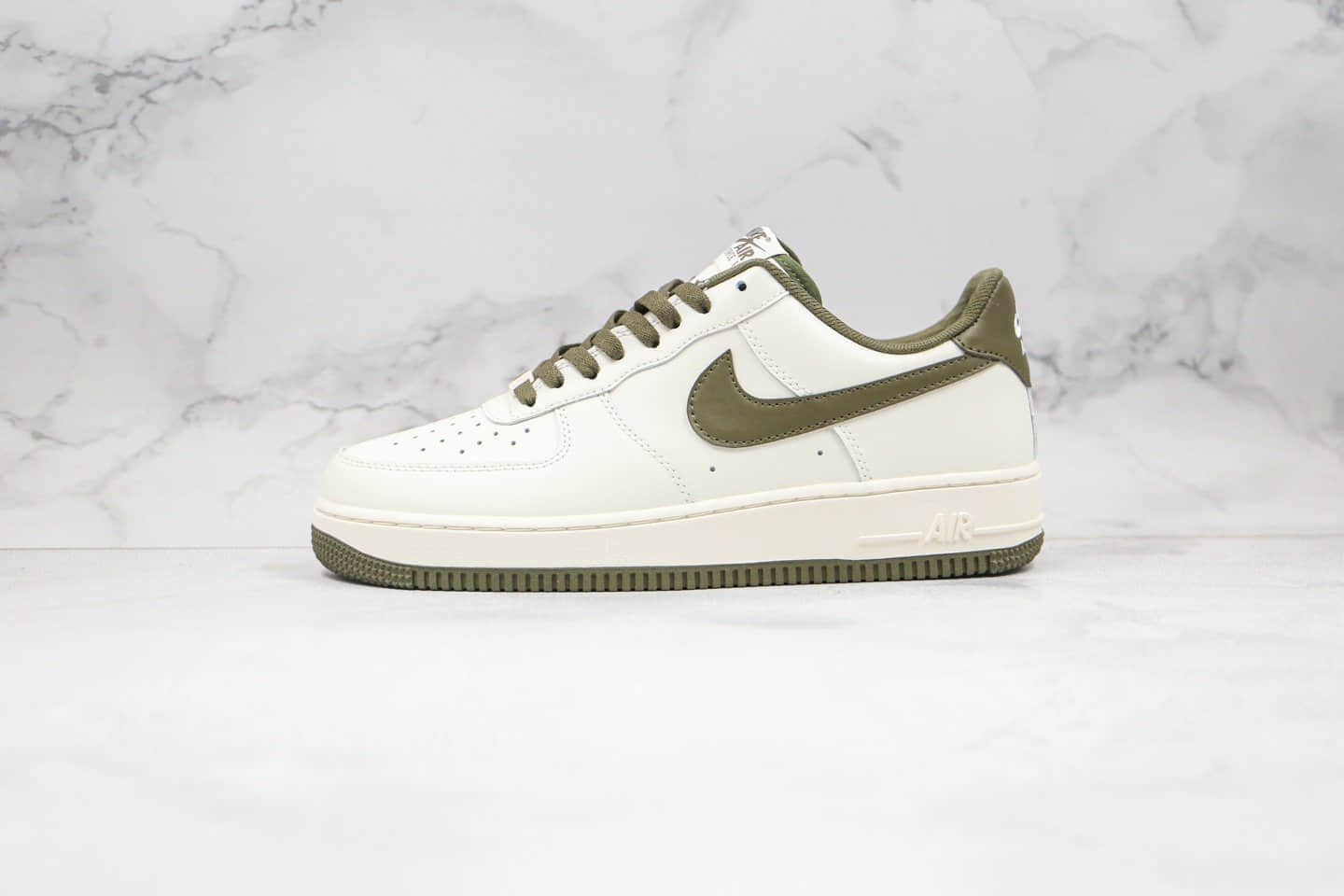 耐克Nike Air Force 1 Low纯原版本低帮空军一号牛油果米白绿色板鞋内置全掌Sole气垫 货号:AQ3778-996
