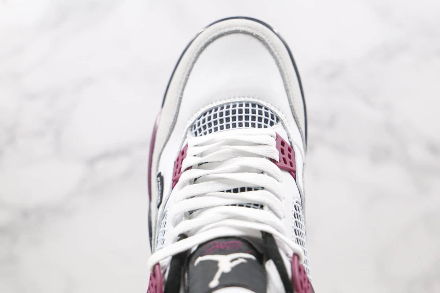 乔丹Air Jordan 4 x PSG巴黎圣日尔曼联名款纯原版本AJ4大巴黎白紫红色原盒原标 货号:CZ5624-100