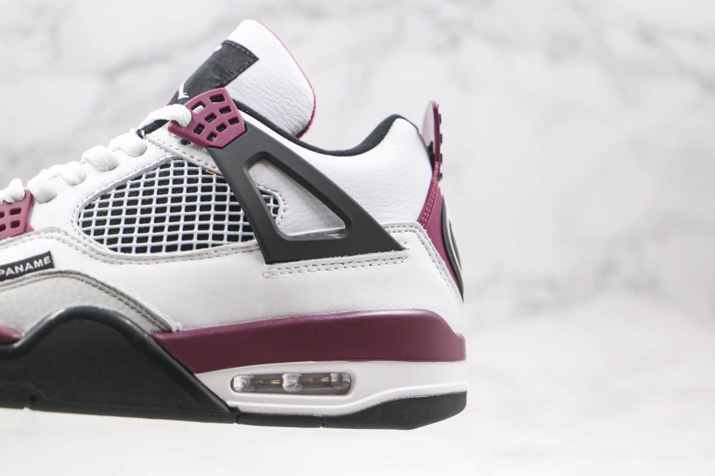 乔丹Air Jordan 4 x PSG巴黎圣日尔曼联名款纯原版本AJ4大巴黎白紫红色原盒原标 货号:CZ5624-100