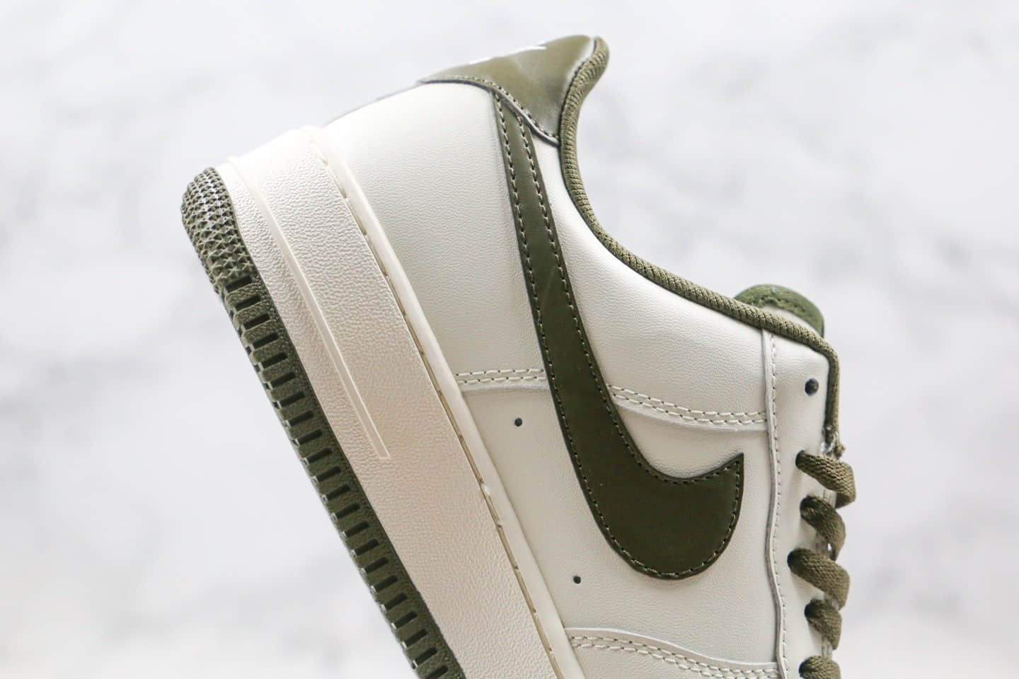 耐克Nike Air Force 1 Low纯原版本低帮空军一号牛油果米白绿色板鞋内置全掌Sole气垫 货号:AQ3778-996