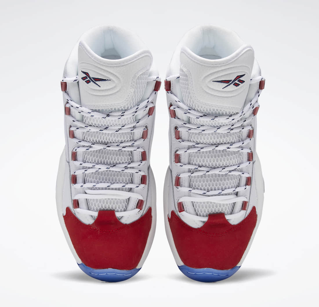 元年“红脚趾”配色复刻回归!这双Reebok Question Mid别错过! 货号:FY1018