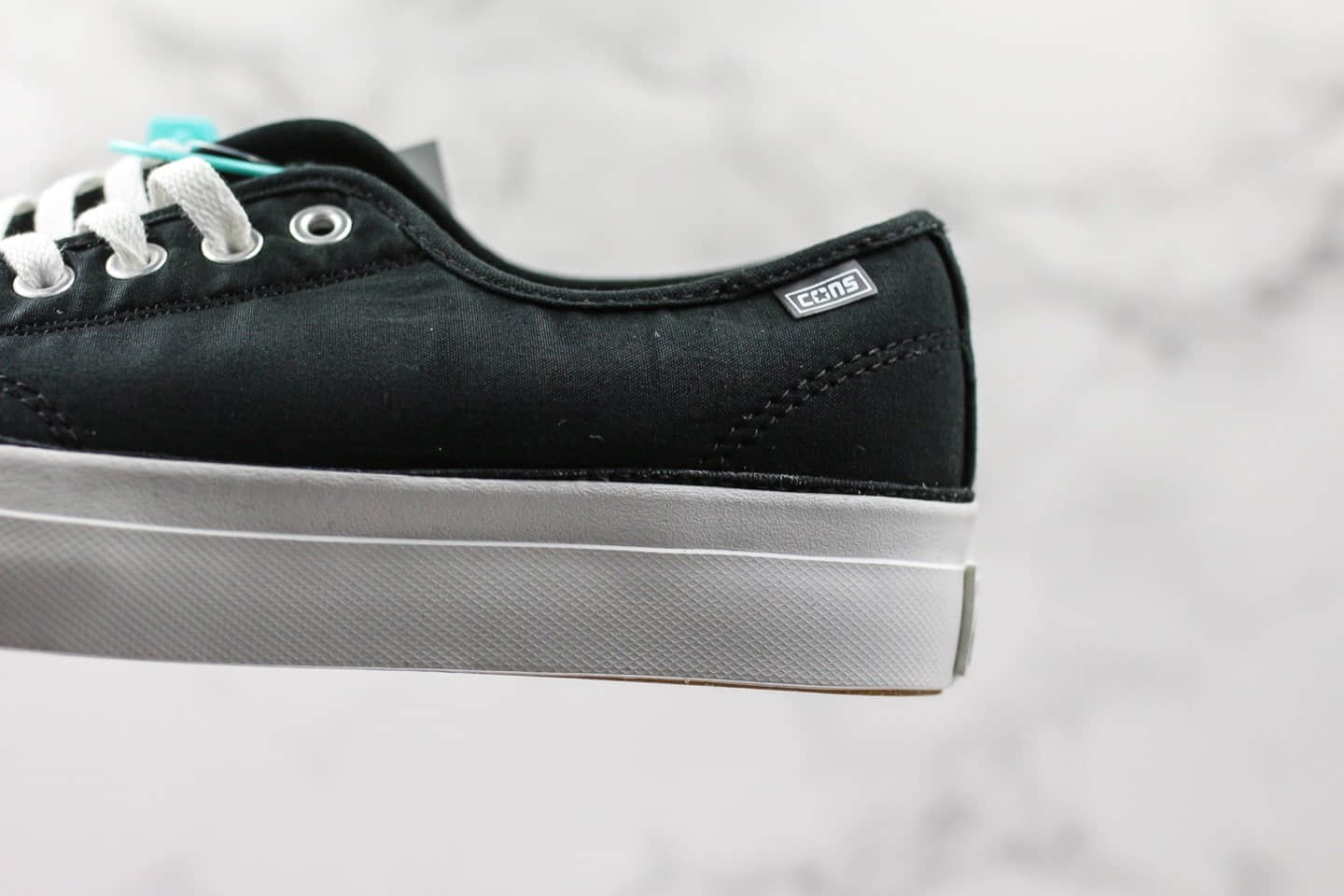 匡威Converse Jack Purcell Pro公司级版本低帮开口笑火焰撕撕乐黑白色板鞋鞋面可撕原盒原标 货号:165339C