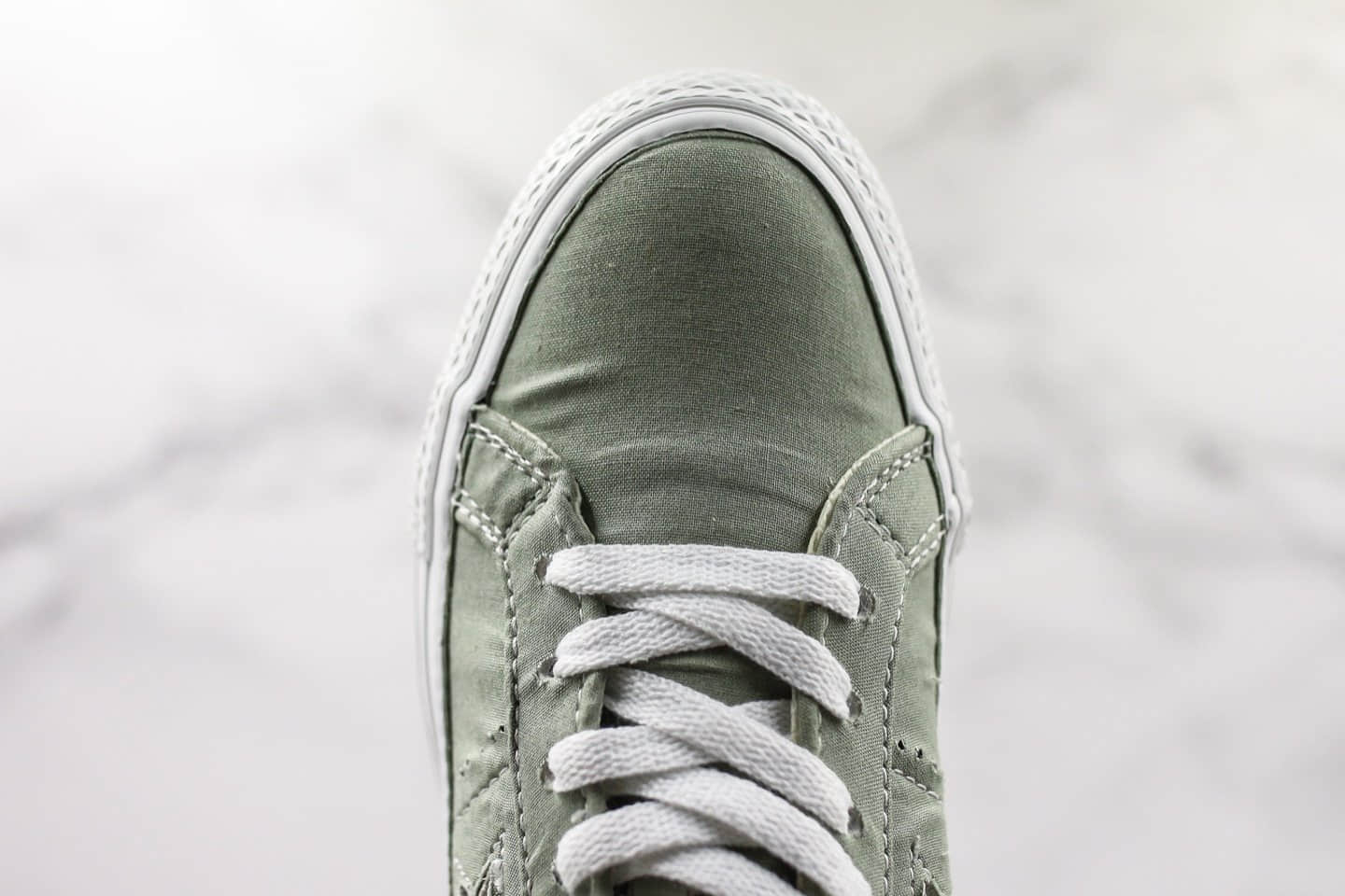 匡威Converse onestar Pro OX JA公司级版本低帮木村一星鞋面撕裂款绿色斑马原楦头纸板打造 货号：165337C