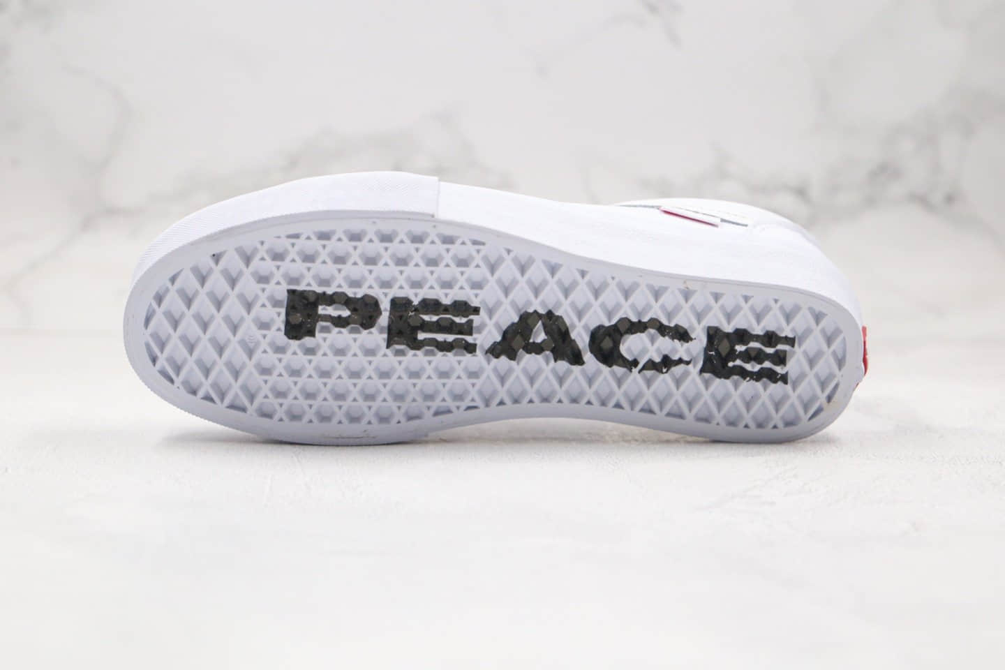 万斯Vans Style 36 Pro PEACE公司级版本低帮皮面半月包头字母印花鞋带白色板鞋原厂硫化大底 货号:VN0A4U3F03S
