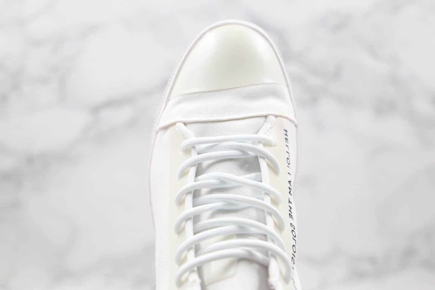 匡威Converse x thesoloist宫下贵裕联名款公司级版本机能解构高帮白色字母帆布鞋原盒原标 货号:168214C