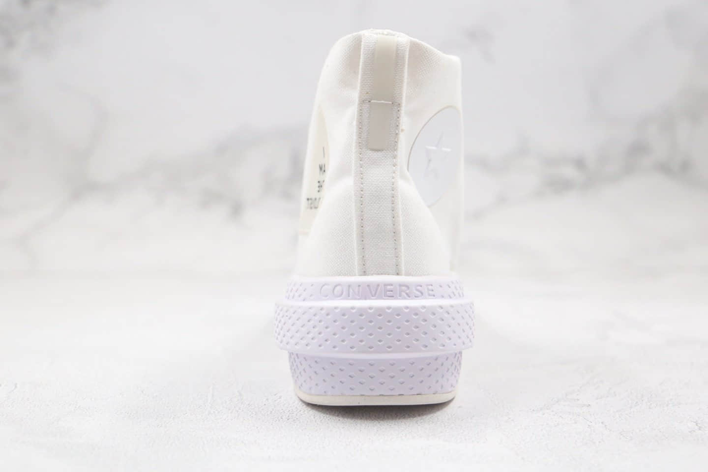 匡威Converse x thesoloist宫下贵裕联名款公司级版本机能解构高帮白色字母帆布鞋原盒原标 货号:168214C