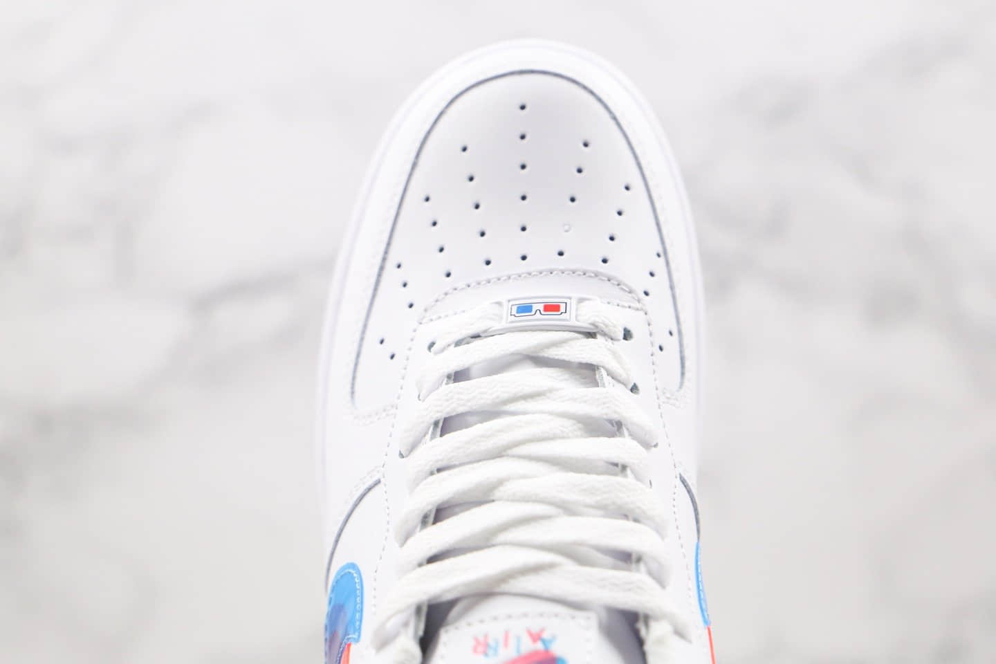 耐克Nike Air Force 1 LV8 KSA Low纯原版本低帮空军一号双钩重影白蓝粉色板鞋原档案数据开发 货号:BV2551-100