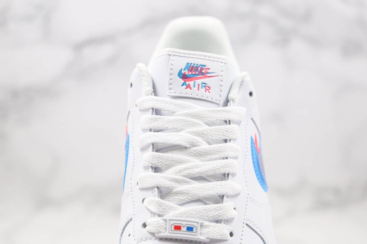 耐克Nike Air Force 1 LV8 KSA Low纯原版本低帮空军一号双钩重影白蓝粉色板鞋原档案数据开发 货号:BV2551-100