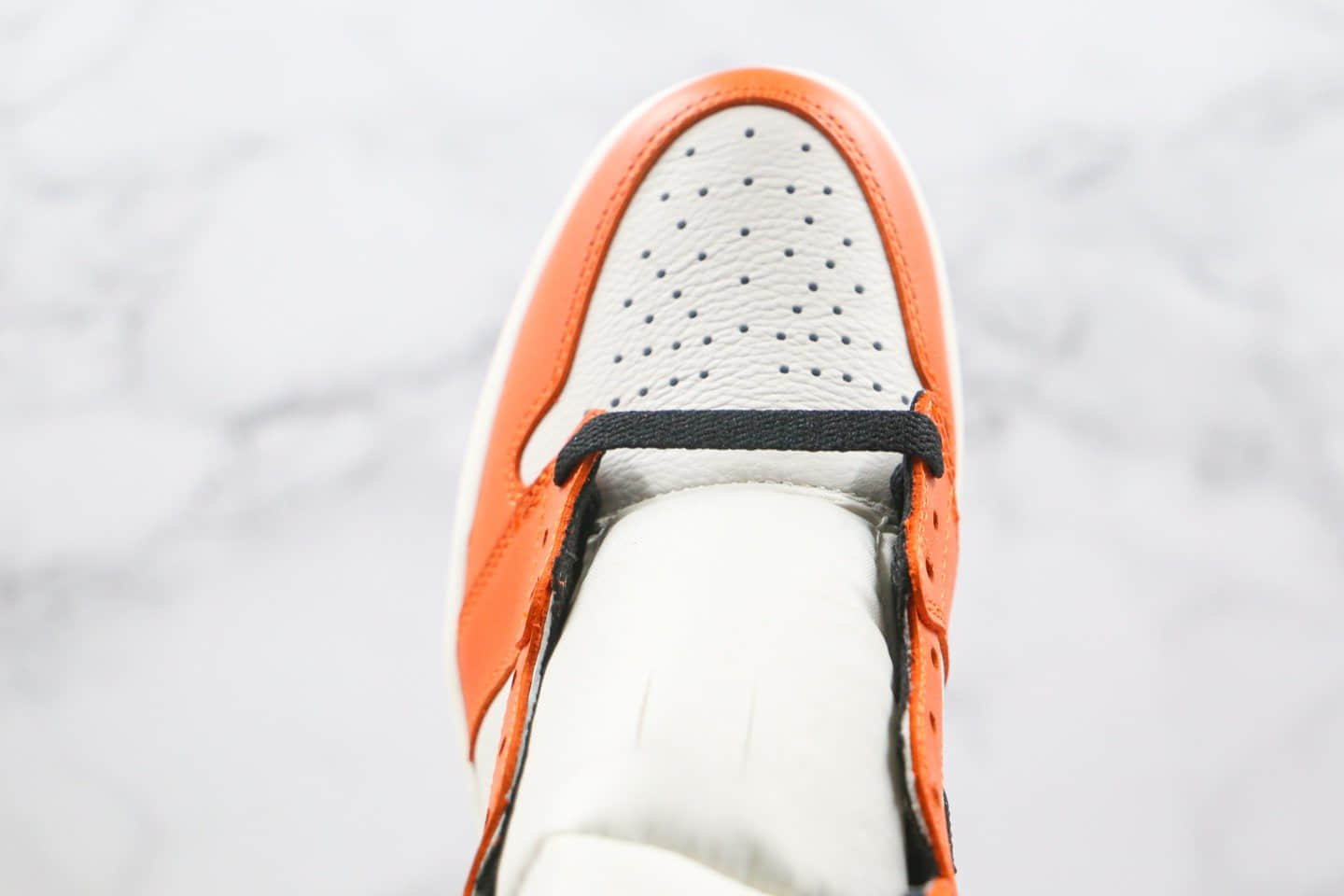 乔丹Air Jordan 1 Pine Green纯原版本高帮AJ1白橙扣碎篮球鞋原厂正确后跟定型 货号:555088-113