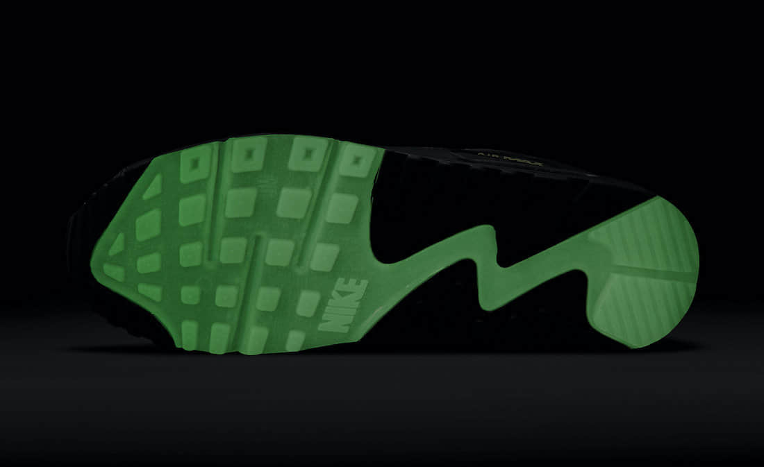 “蜘蛛网”Air Max 90官图释出!暗藏夜光设计! 货号:DC3892-001