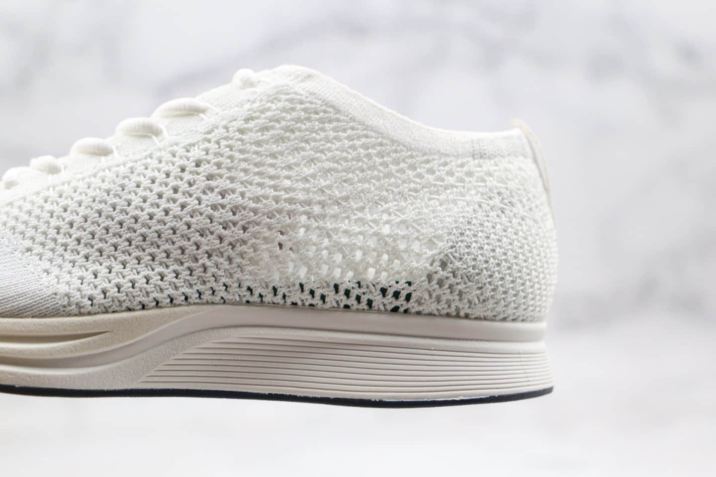 耐克Nike Flyknit Racer纯原版本阴阳飞线瑞瑟跑鞋白色原档案数据开发 货号:526628-100