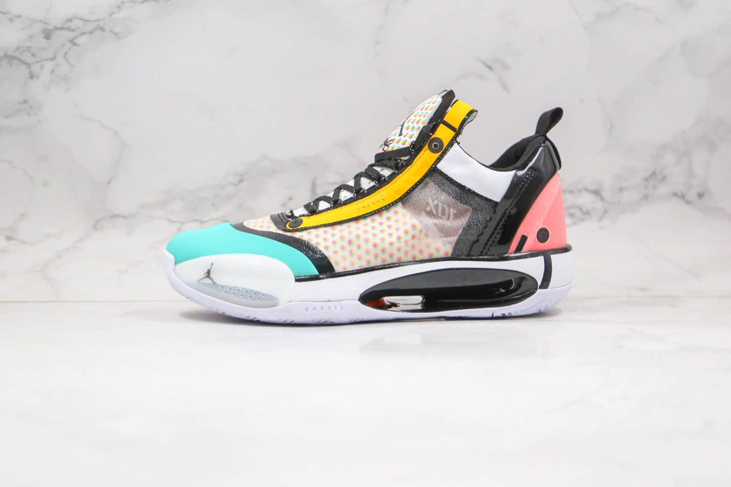 乔丹Air Jordan XXXIV Low纯原版本糖果色AJ34粉蓝橙色篮球鞋内置气垫支持实战 货号:CZ7748-100