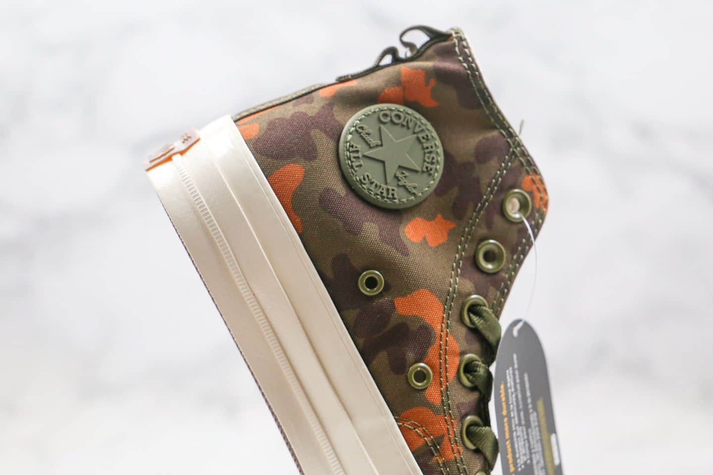 匡威Converse Chuck 70公司级版本高帮张艺兴同款硫化迷彩帆布鞋原楦头纸板打造 货号:161429C