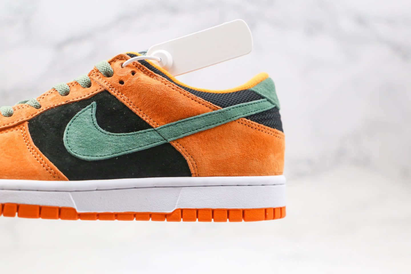 耐克Nike Dunk Low Pro 2020版纯原版本低帮SB DUNK黑橙绿色板鞋内置Zoom气垫原盒原标 货号:DA1469-001