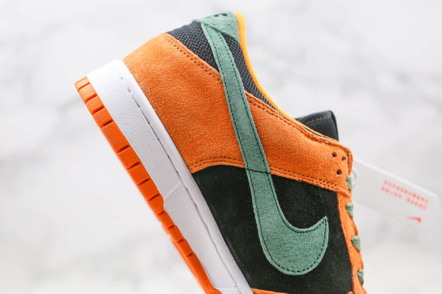 耐克Nike Dunk Low Pro 2020版纯原版本低帮SB DUNK黑橙绿色板鞋内置Zoom气垫原盒原标 货号:DA1469-001