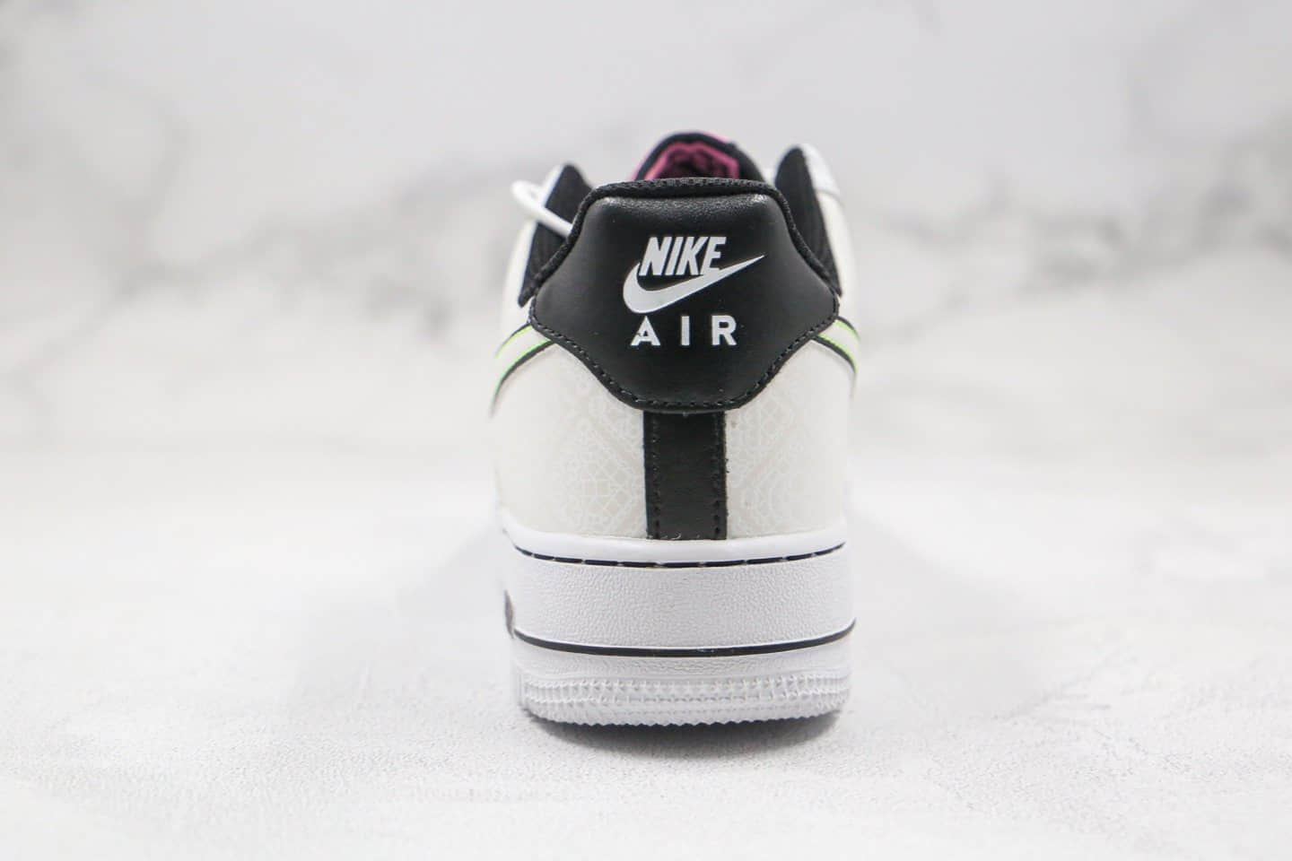 耐克Nike Air Force 1 Low Day of the Dead纯原版本低帮空军一号亡灵节白彩虹色3M反光板鞋内置全掌Sole气垫 货号：CT1138-100