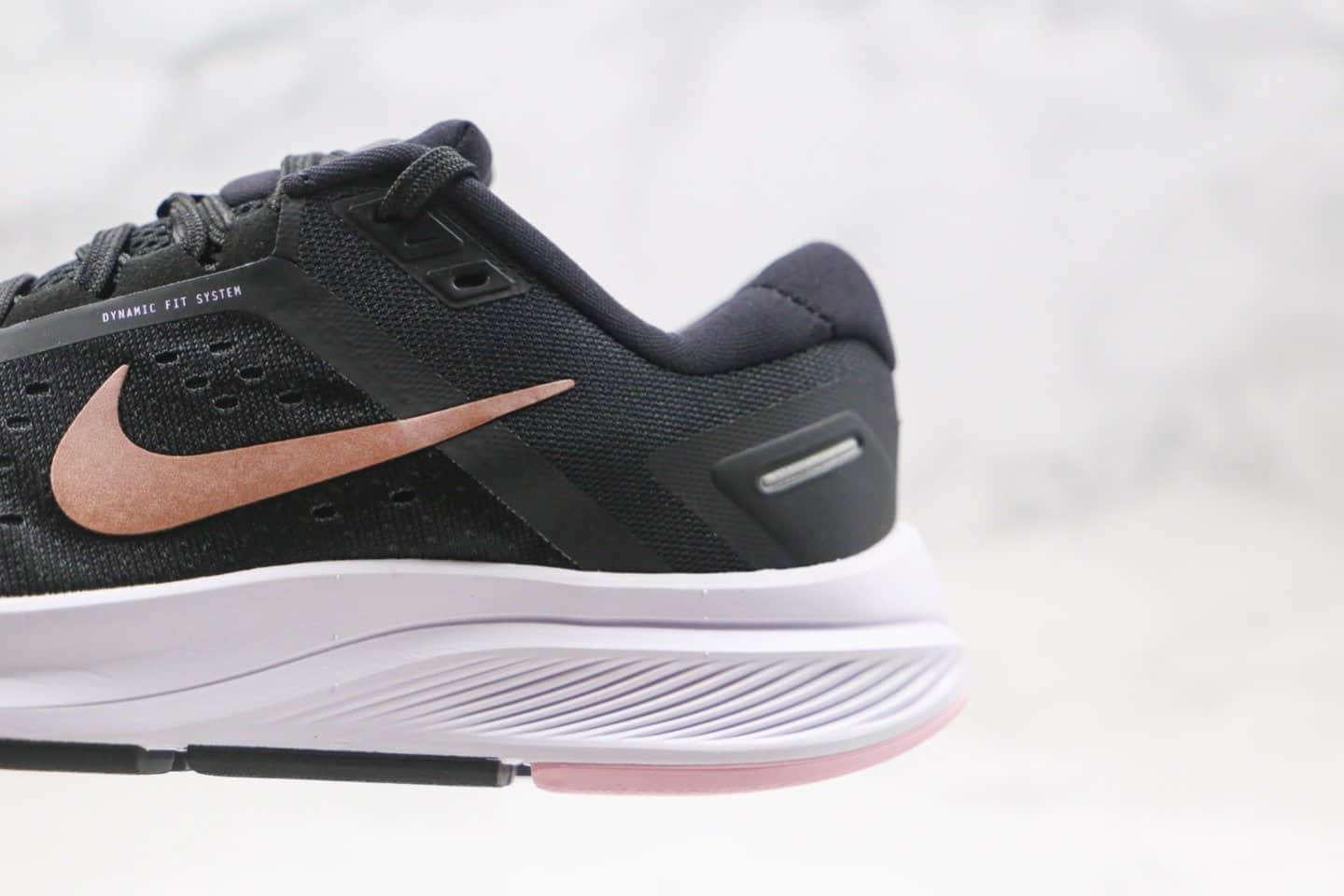 耐克Nike Zoom Structure 23纯原版本登月23代黑金色慢跑鞋内置ZOOM气垫原盒原标 货号:CZ6721-005