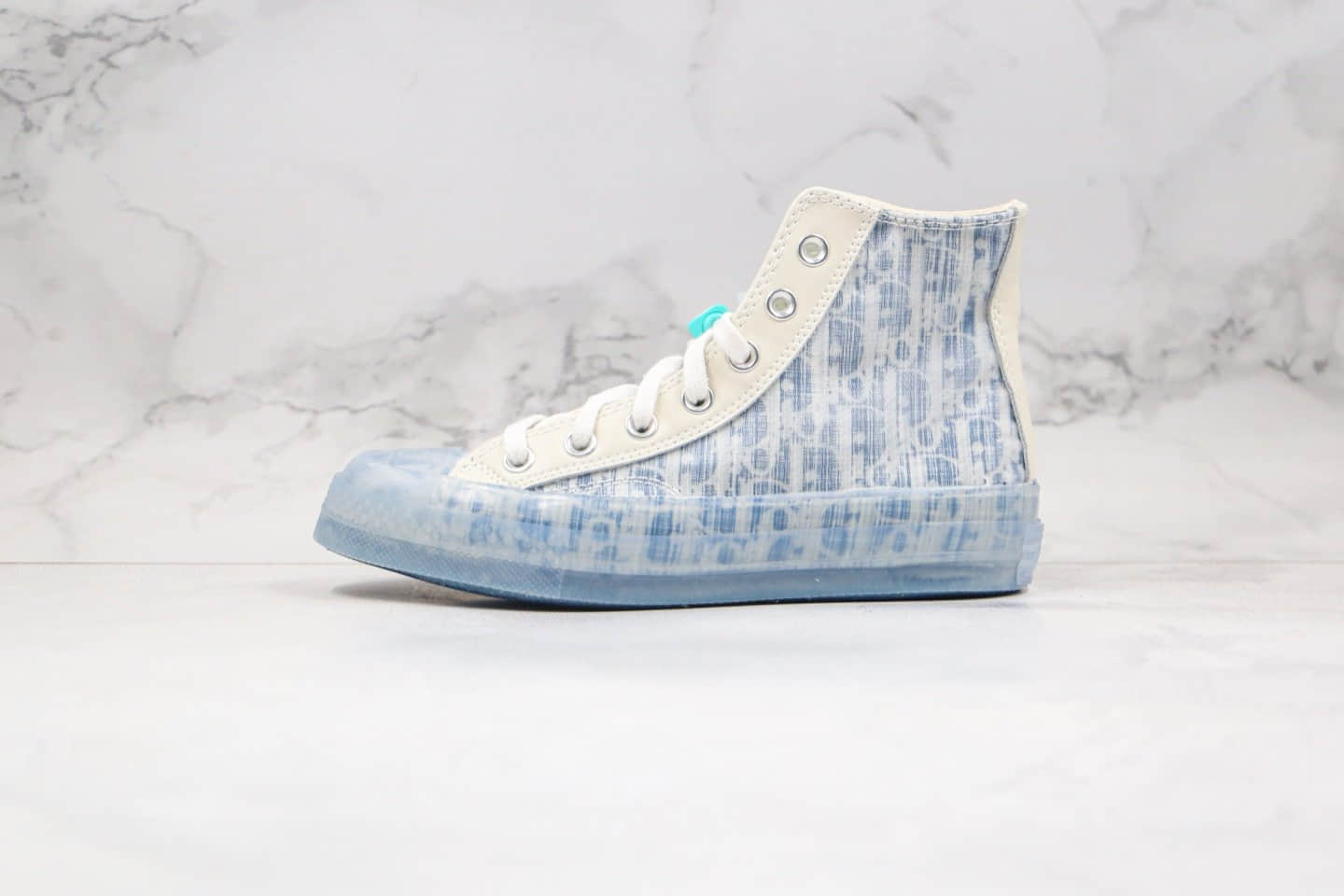 匡威Converse Restructured Chuck 1970 High Not for Sale x Dior迪奥联名款纯原版本高帮白蓝色果冻底解构板鞋原盒原标 货号:169622C