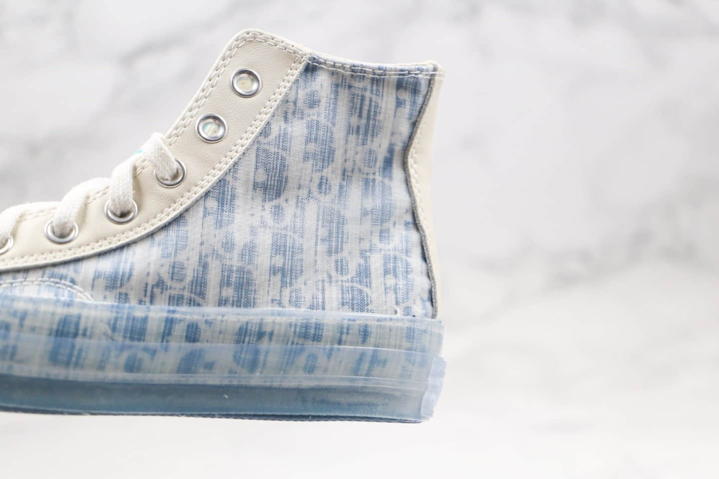 匡威Converse Restructured Chuck 1970 High Not for Sale x Dior迪奥联名款纯原版本高帮白蓝色果冻底解构板鞋原盒原标 货号:169622C