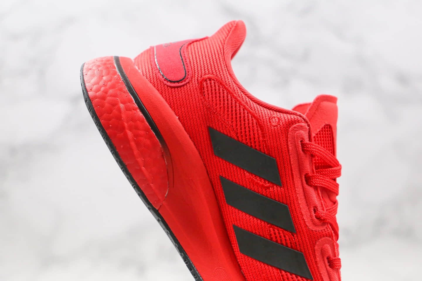 阿迪达斯adidas Supernova M纯原版本爆米花缓震跑鞋红黑色原鞋开模一比一打造 货号:FV6032