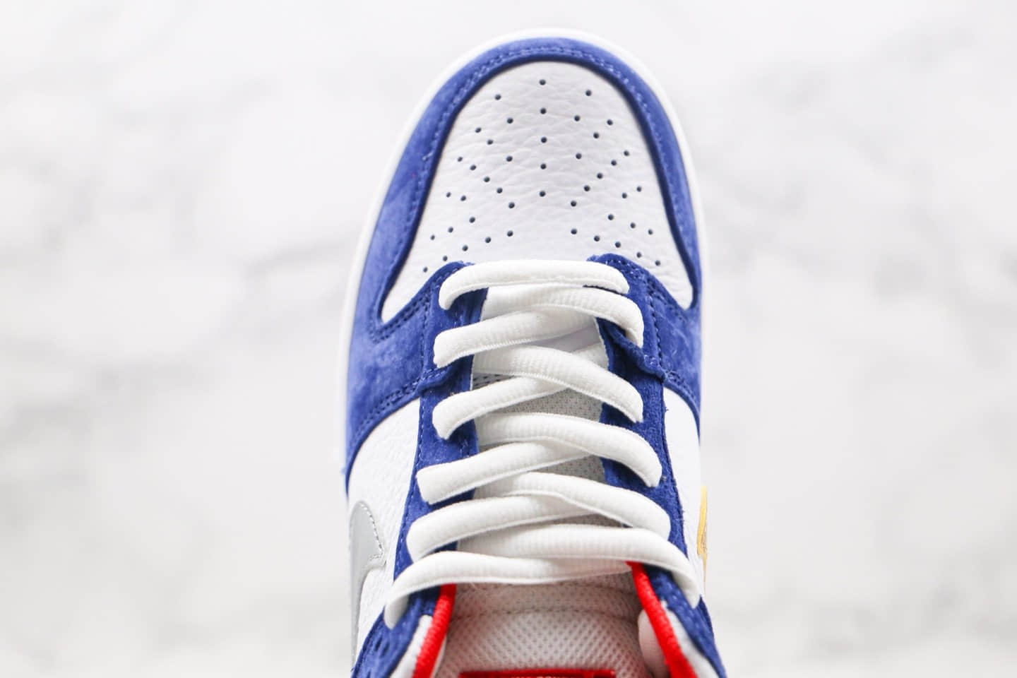 耐克Nike SB Dunk Low Pro QS IshodWair纯原版本低帮SB DUNK不对称板鞋白蓝红色鸳鸯勾内置Zoom气垫原盒原标 货号:839685-416