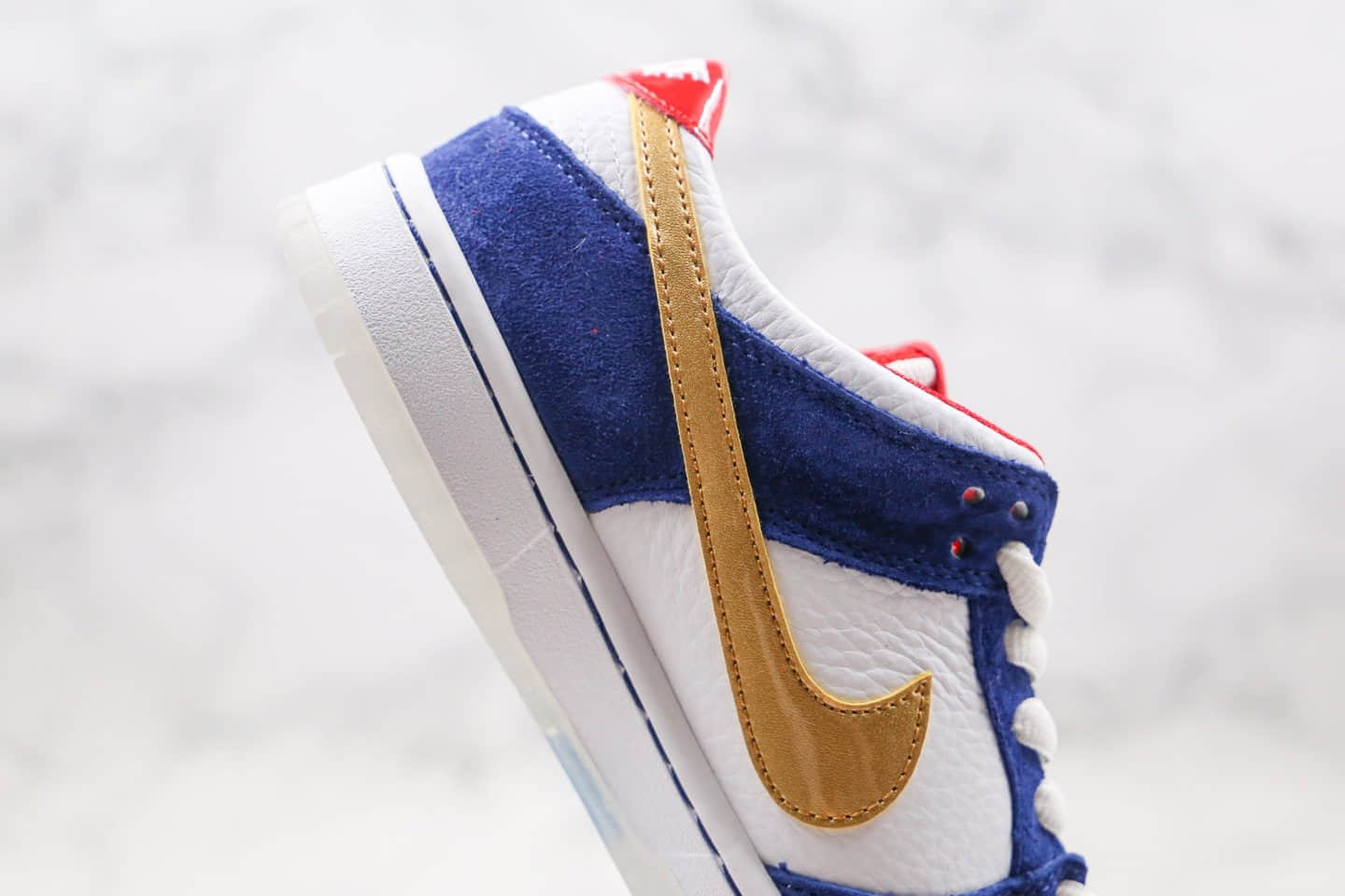 耐克Nike SB Dunk Low Pro QS IshodWair纯原版本低帮SB DUNK不对称板鞋白蓝红色鸳鸯勾内置Zoom气垫原盒原标 货号:839685-416