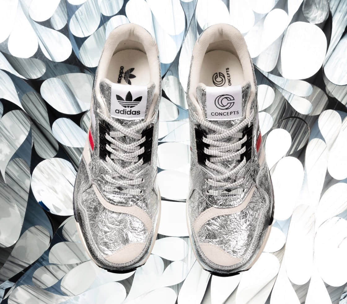锡箔纸做的鞋？Concepts x adidas ZX 9000 联名首度曝光！下月发售！