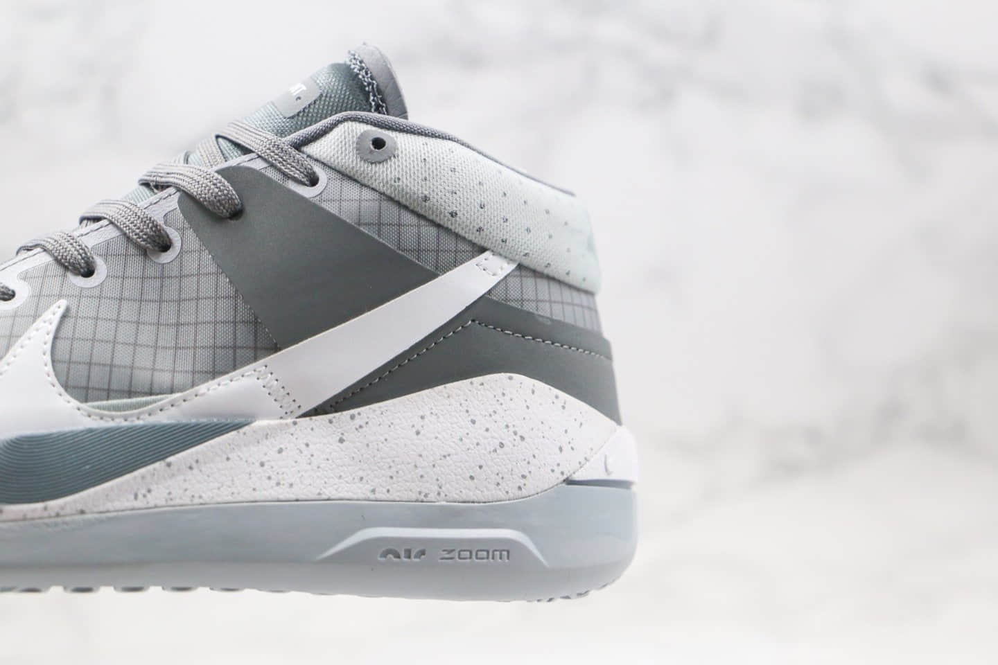 耐克Nike Zoom KD13 EP纯原版本杜兰特13代实战篮球鞋灰白色内置Zoom气垫原楦头纸板打造 货号:CK6017-001